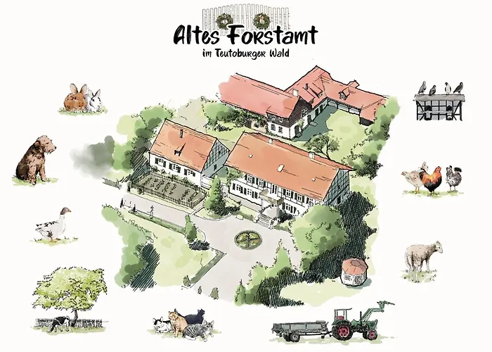 Altes Forstamt Im Teutoburger Wald-fewo Hofgarten Daire